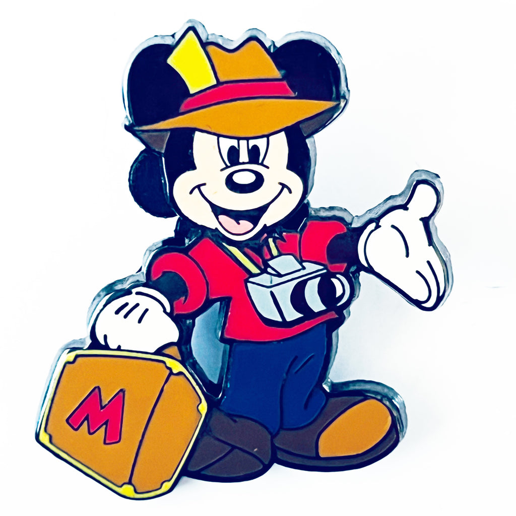 Disney Mickey Mouse Traveler Camera Suitcase Pin