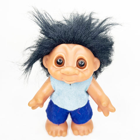 Vintage Thomas Dam Troll Doll Original 1988 Marked DAM Made in Denmark