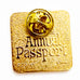 Disneyland World Annual Passport Gold 2000 Castle Pin