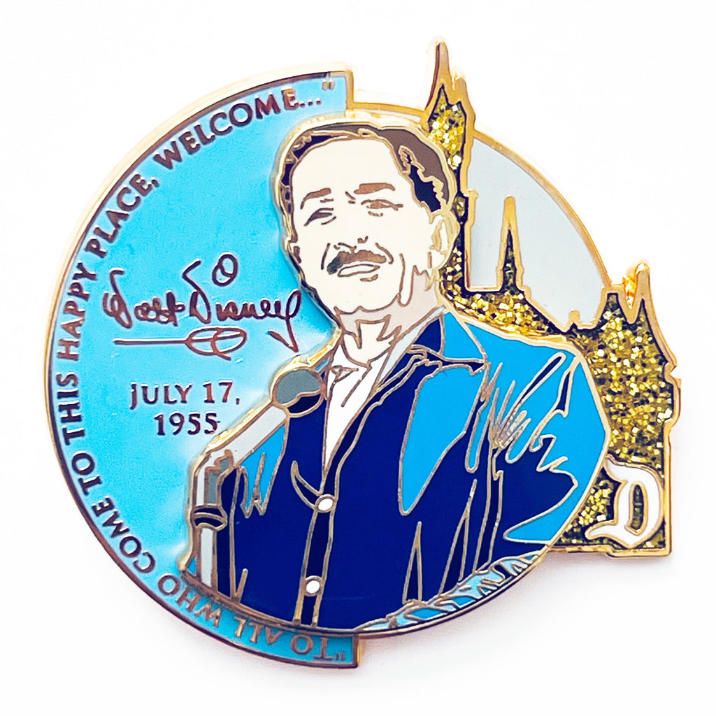 Disney DLR Cast Exclusive Happiest Moments #1 Walt Opening Day Limited Edition Pin