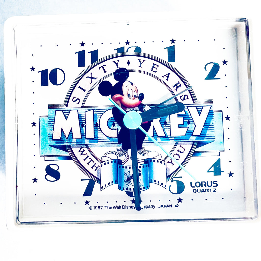 Disney Walt Disney Company 1987 Mickey Mouse 60 Years With You Alarm Clock by Lorus Quartz JAPAN