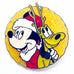 Vintage Disney Mickey Mouse Holiday Christmas Reindeer Pluto Lapel Pin
