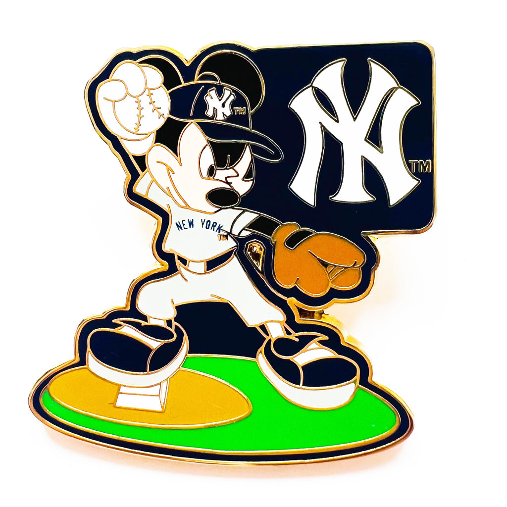Disney Mickey Mouse Baseball Player New York Yankees Pin