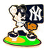 Disney Mickey Mouse Baseball Player New York Yankees Pin