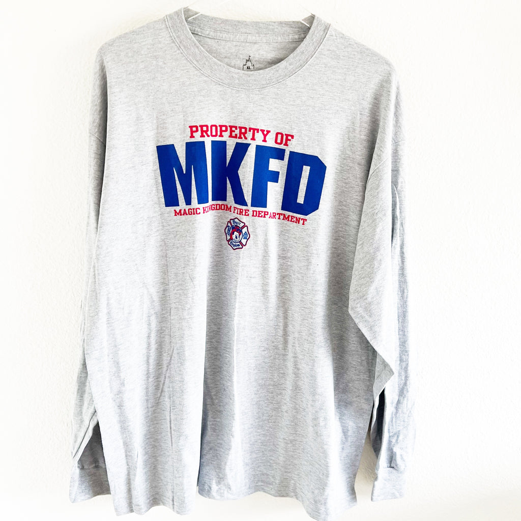 Disney Walt Disney Magic Kingdom Fire Department Long Sleeve Shirt
