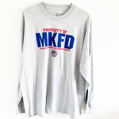 Disney Walt Disney Magic Kingdom Fire Department Long Sleeve Shirt