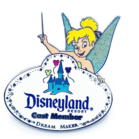 Disney Tinker Bell Cast Member Dream Make Name Tag First Release Pin