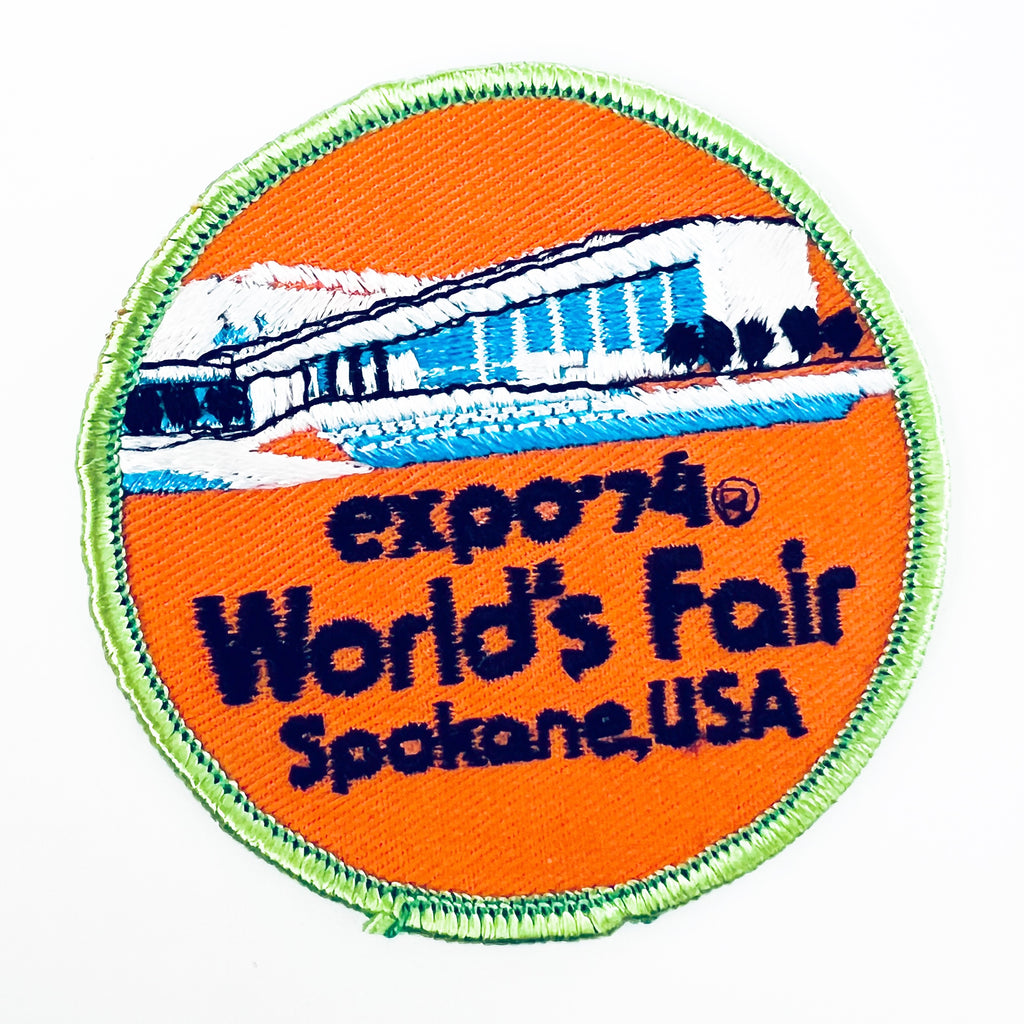 Vintage 1974 World’s Fair Spokane USA Embroidered Expo 74 Patch