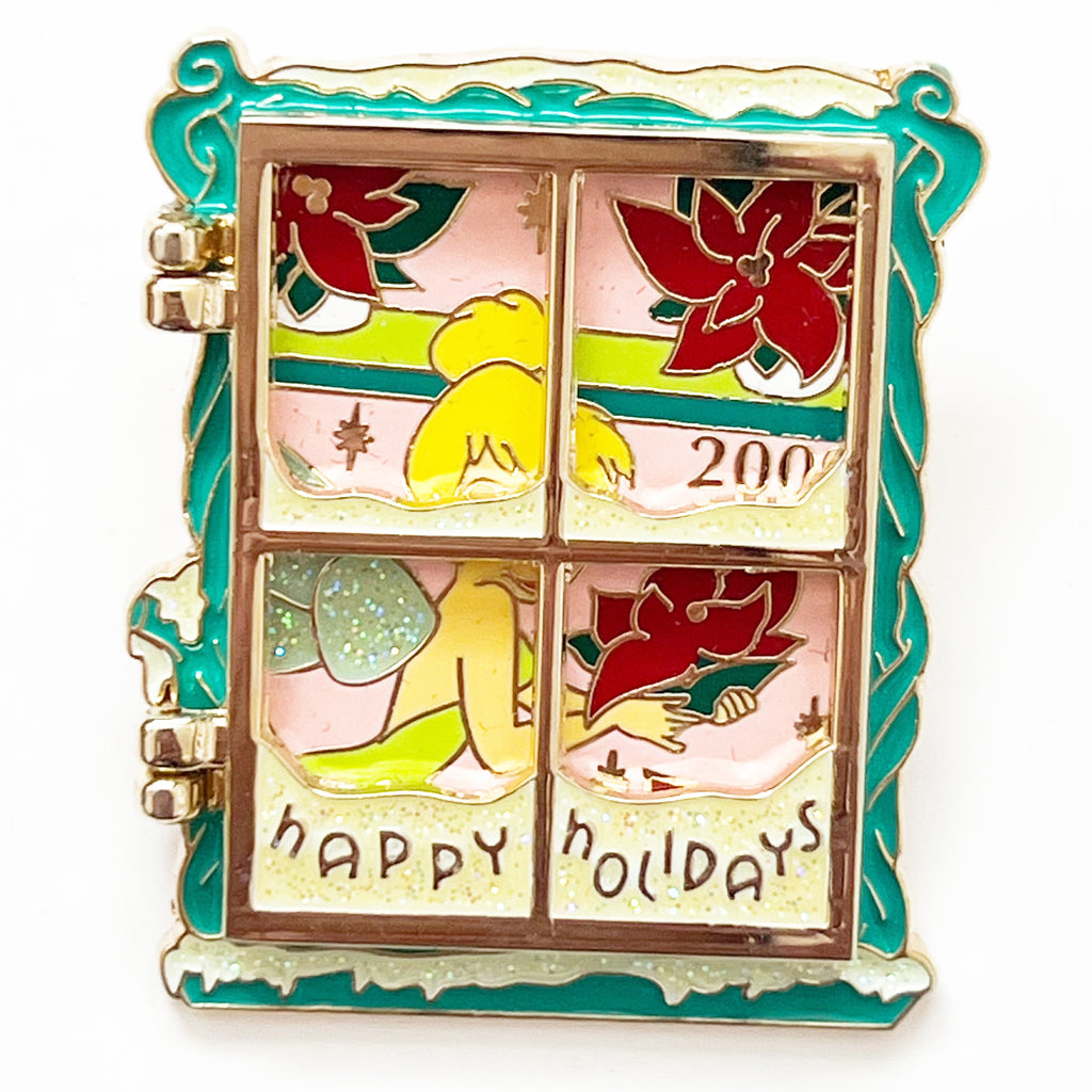 Disney Happy Holidays Tinker Bell 2009 Frosted Windows Hinge LE 2000 Pin