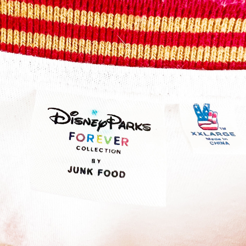 Disneyland Disney Parks x Junk Food Forever Collection Goofy Tomorrowland Raglan Distressed Shirt