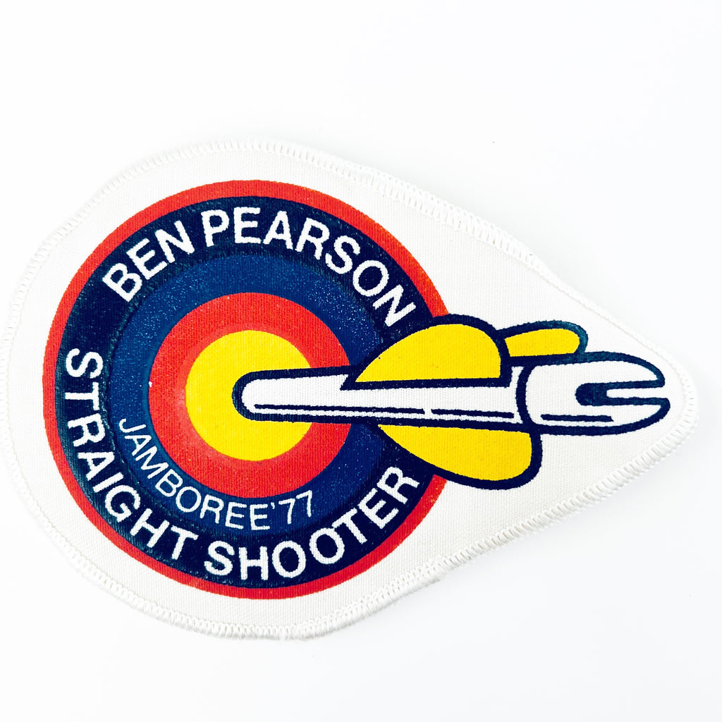 Vintage National Jamboree 1977 Ben Pearson Straight Shooter Archery Patch