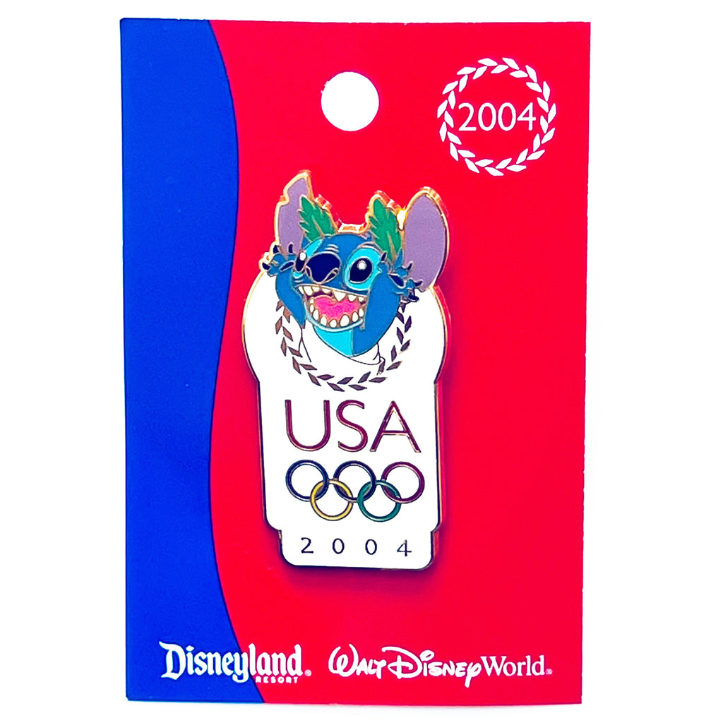 Disneyland Resort WDW Stitch USA Olympic Lilo and Stitch 2004 Pin
