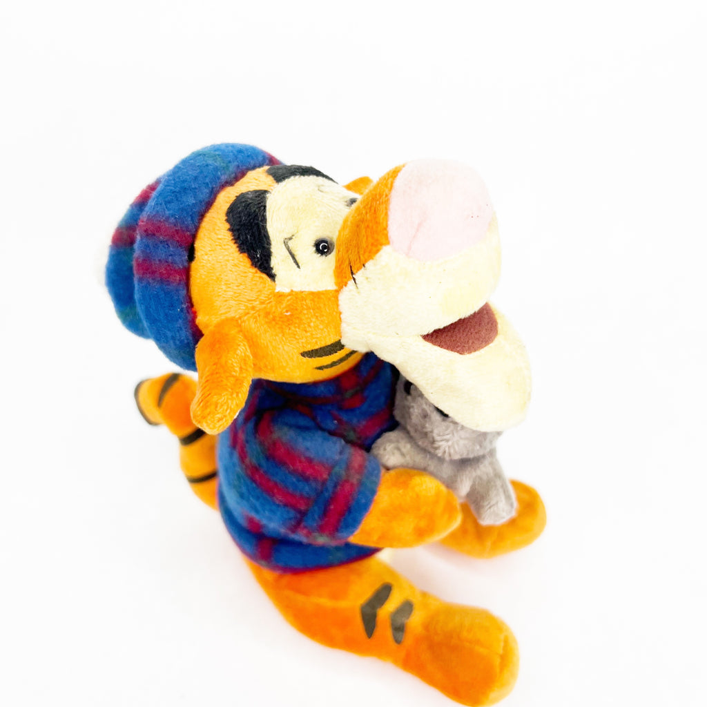 Disney Tigger With Seal Stuffed Animal Dressed In Plaid Pajamas Plush