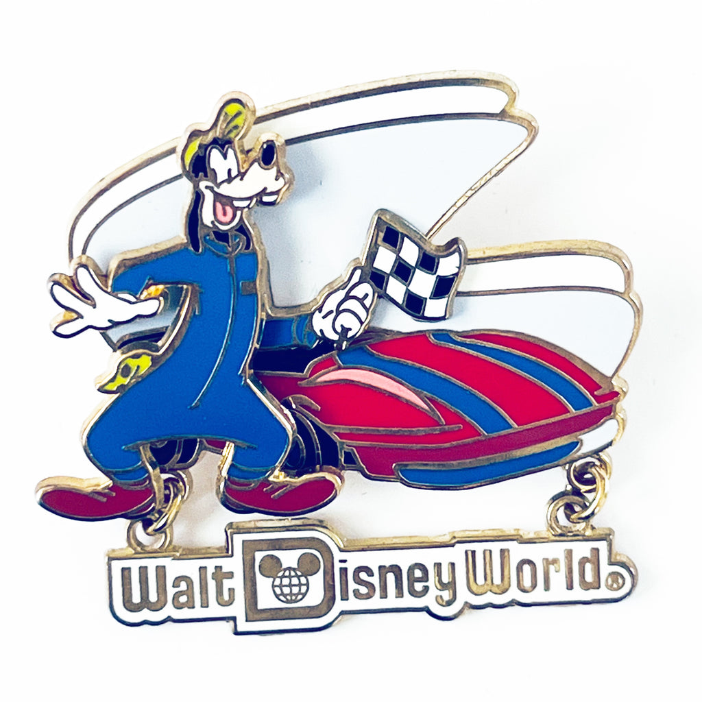 Disney Walt Disney World RetroTomorrowland Indy Speedway with Goofy Pin