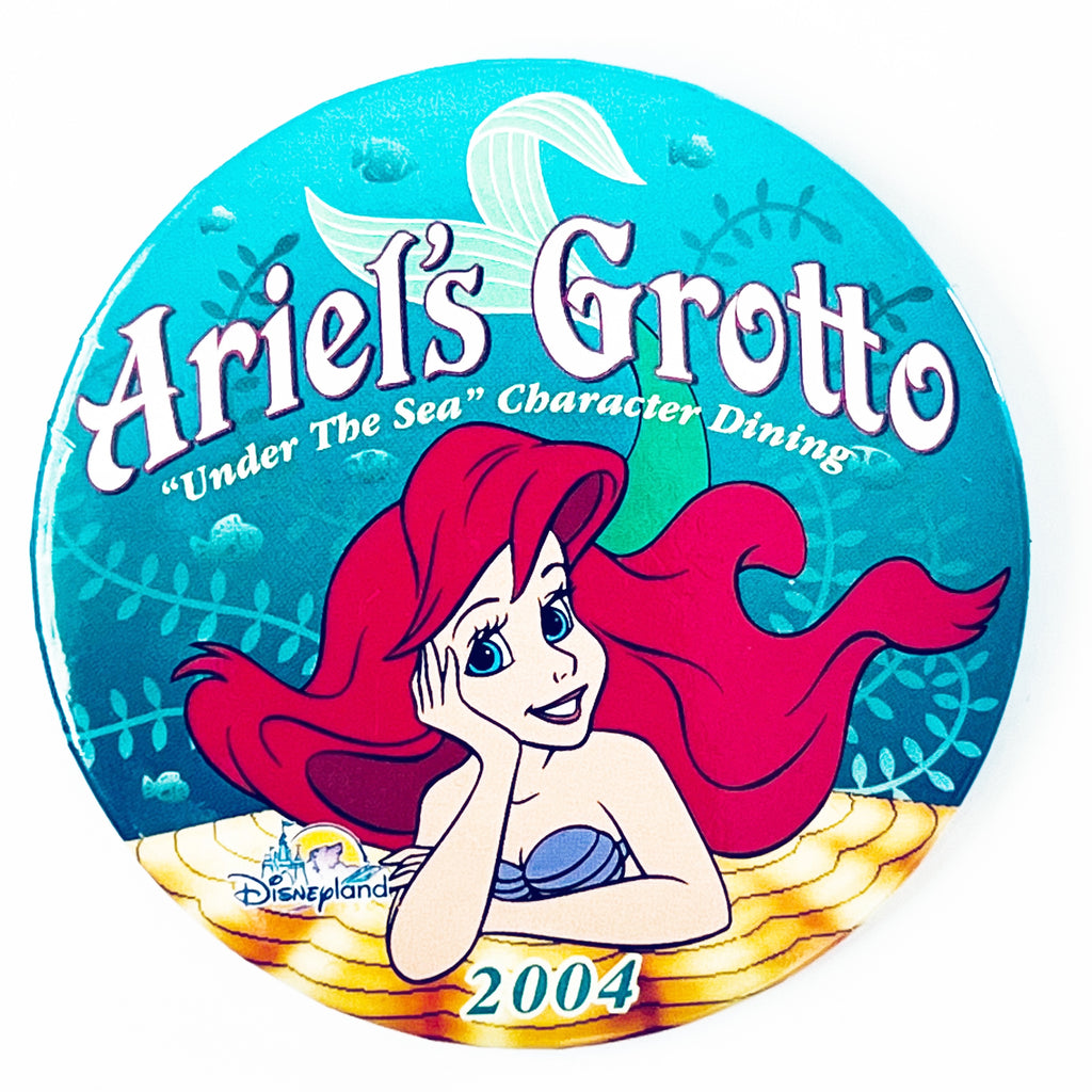 Vintage Ariel’s Grotto Under The Sea Character Dining 3” Button