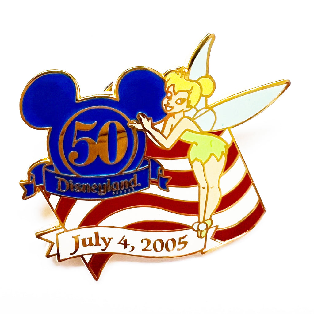 Disney Cast Exclusive 50th Anniversary Fourth of July 2005 Tinker Bell Pin