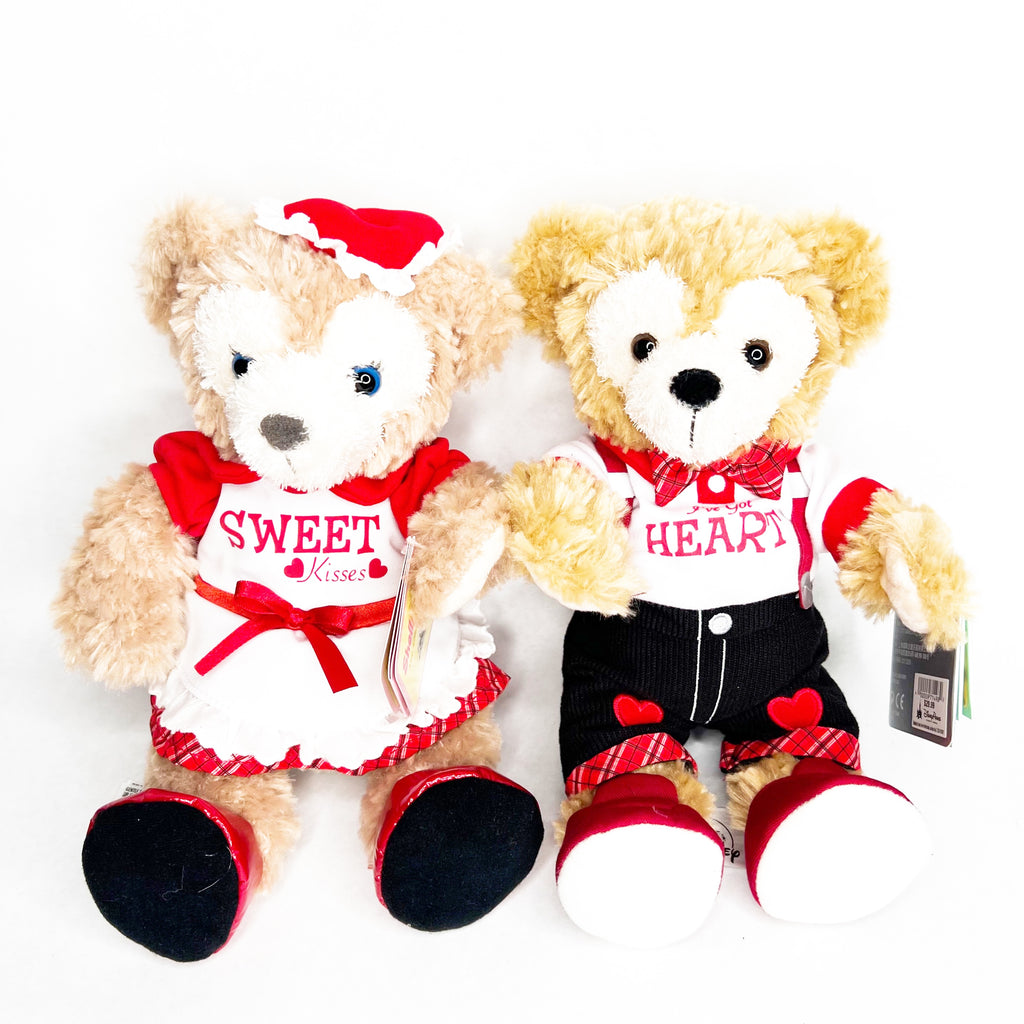 Disney Valentine's Day Duffy Bear And ShellieMay Plush Doll Set