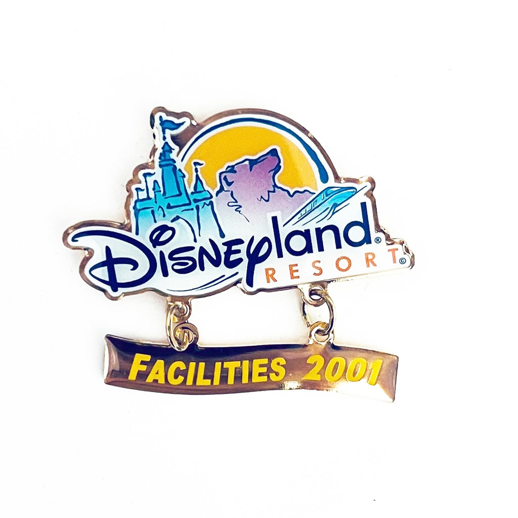 Disney Disneyland Resorts Facilities 2001 Grand Opening Card and Dangle Pin