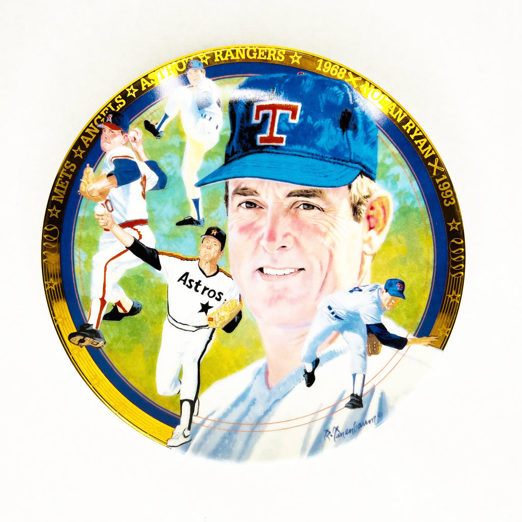 Nolan Ryan "The Strikeout Express" Hamilton USA 1993 Limited Edition COA #3358B Collection Plate