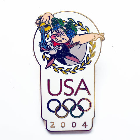 Disneyland Resort 2004 USA Olympics Bacchus From Fantasia Olympic Rings Logo Pin