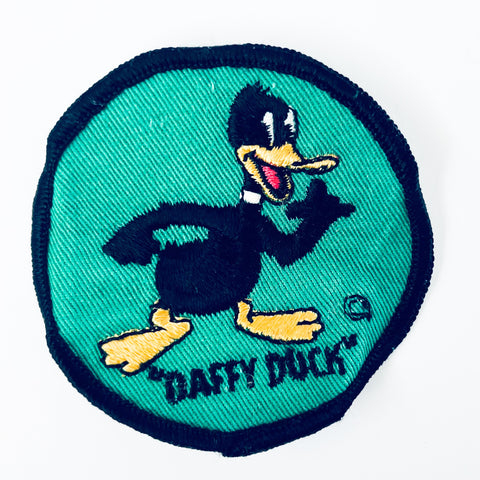 Vintage 70’s Daffy Duck Cartoon Character Embroidered Patch