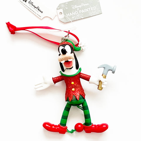 Disney Goofy Articulated Figural Hand Painted Christmas Ornament