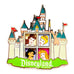 Disneyland Castle Princesses Ariel Cinderella Snow Aurora Belle Jasmine Slide Pin