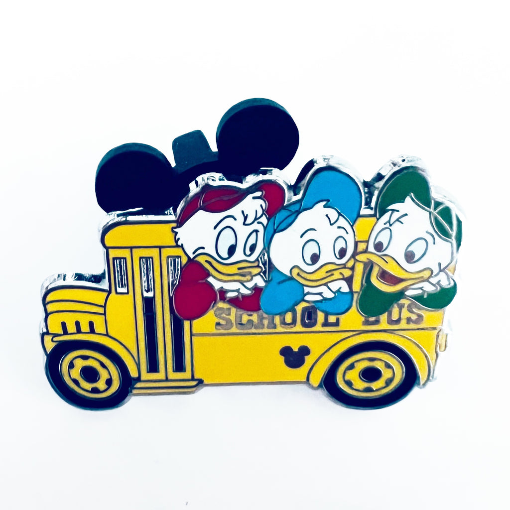 Disney School Bus Nephews Huey Dewey & Louie Hidden Mickey Pin