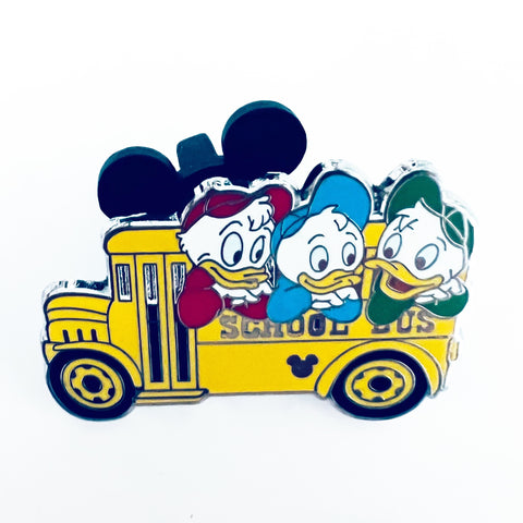 Disney School Bus Nephews Huey Dewey & Louie Hidden Mickey Pin