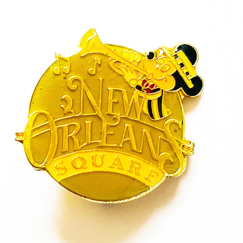 Vintage Disney Enamel Mickey Mouse New Orleans Square Lapel Pin