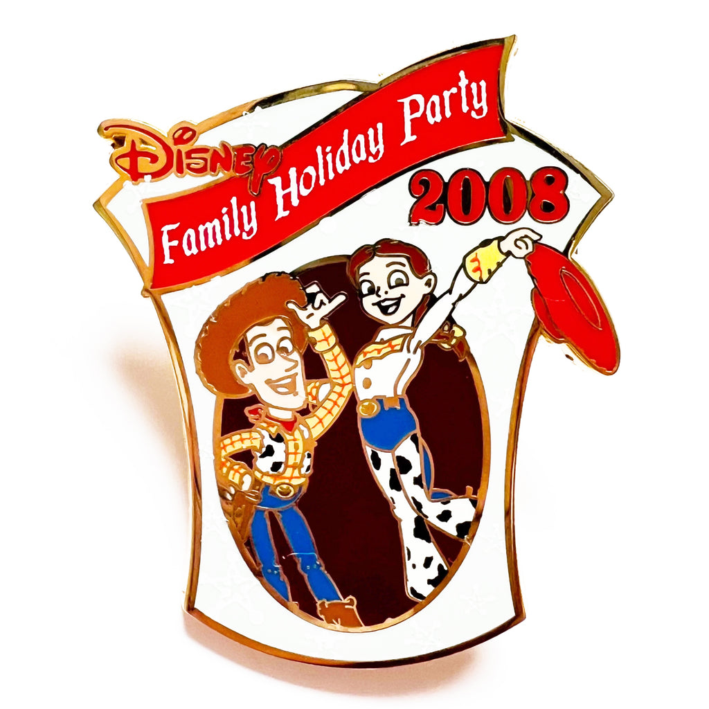 Disney Family Holiday Party 2008 Woody and Jessie Cast Exclusive Limited Edition 750 Pin