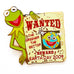 Disney Cast Member Earth Day 2009 Kermit Muppets Wanted Poster LE