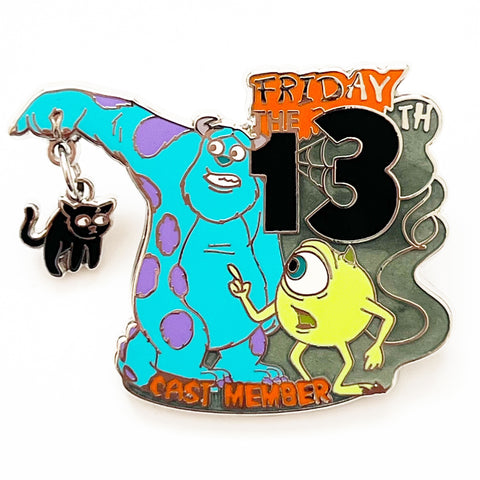 Disney Cast Exclusive Sulley & Mike Mondters Inc Friday The 13th Pin