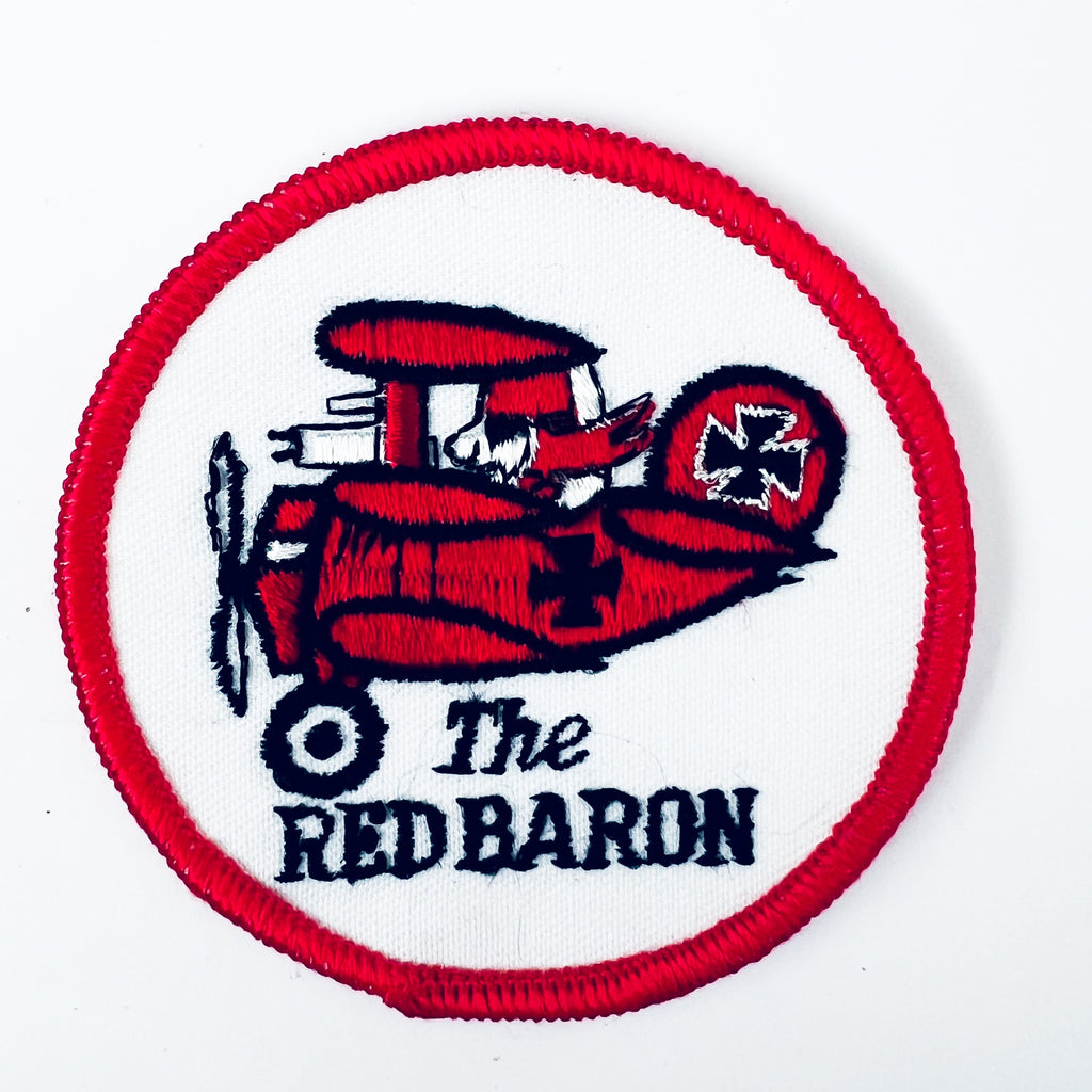 Vintage The Red Baron Airplane Patch