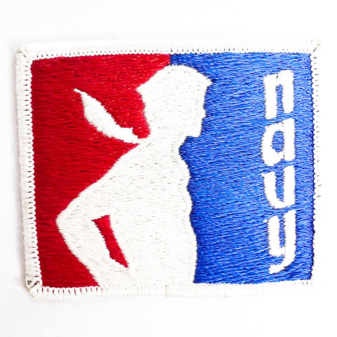 Vintage Navy Red White Blue Embroidered Patch