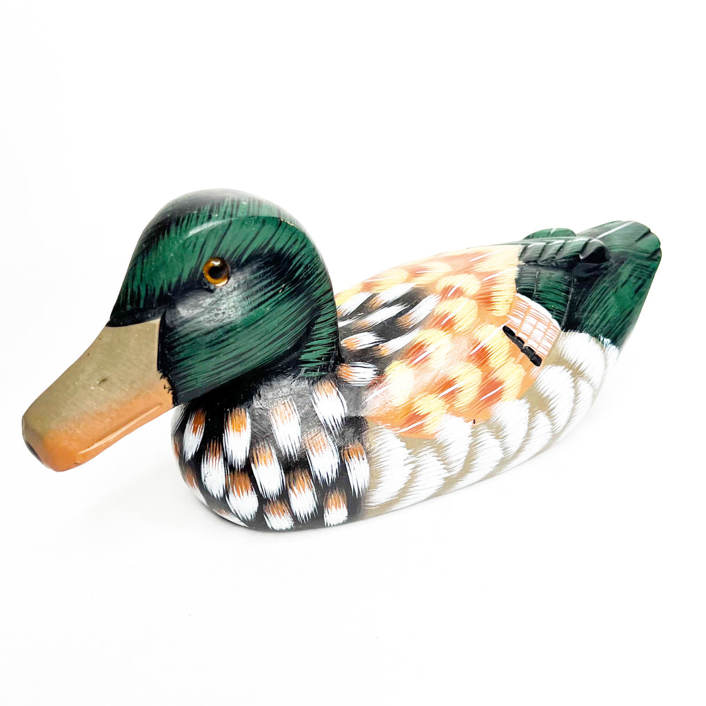 Vintage Decoy Hand Carved & Painted Wooden Duck