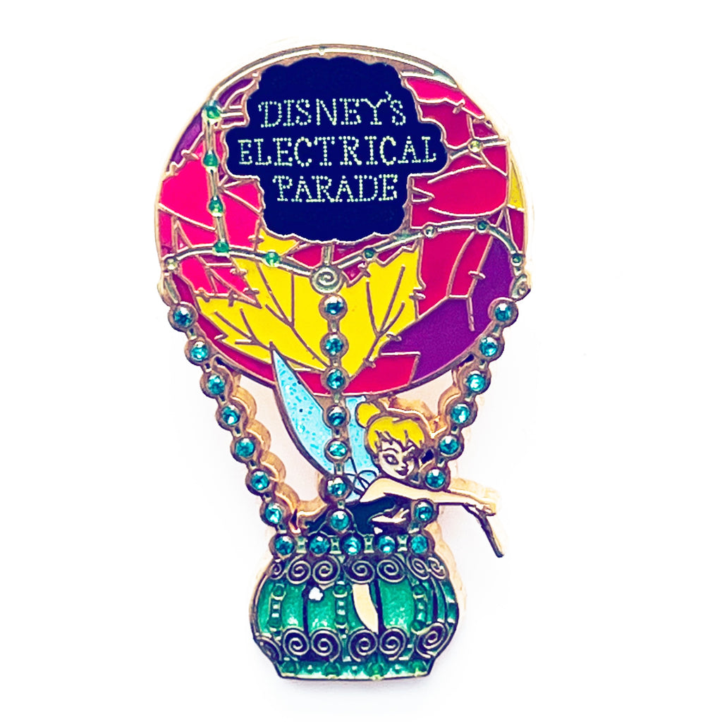 Disney Electrical Parade Tinker Bell Riding In Hot Air Balloon Jeweled Pin