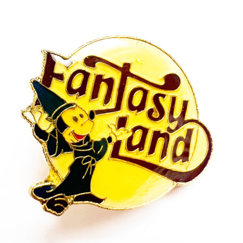Vintage Walt Disney Fantasy Land Cloisonne Enamel Lapel Pin