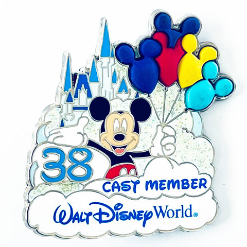 Disney Walt Disney World Cast Exclusive 38th Birthday Limited Edition 1000 Pin