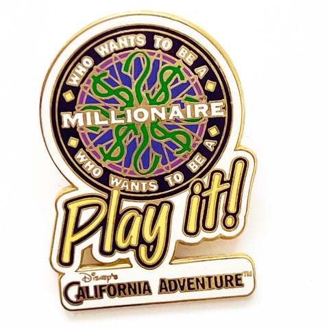 Disney California Adventure Who Wants to be a Millionaire Play it! Pin