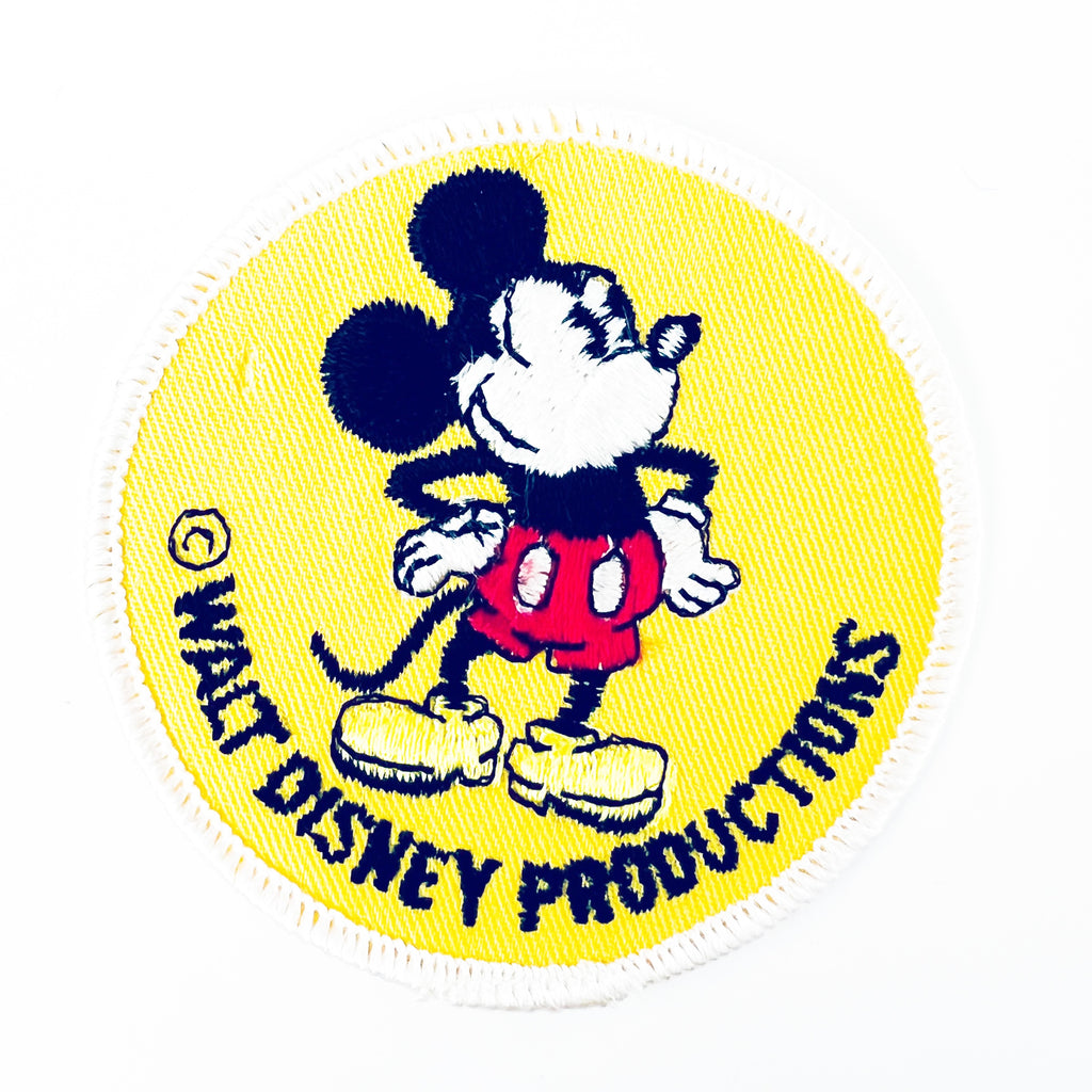 Vintage 1970’s Disneyland Mickey Mouse Embroidered Patch
