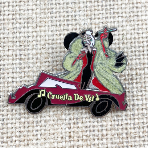 Disney Cruella De Vil Car 101 Dalmatians #61 Pin