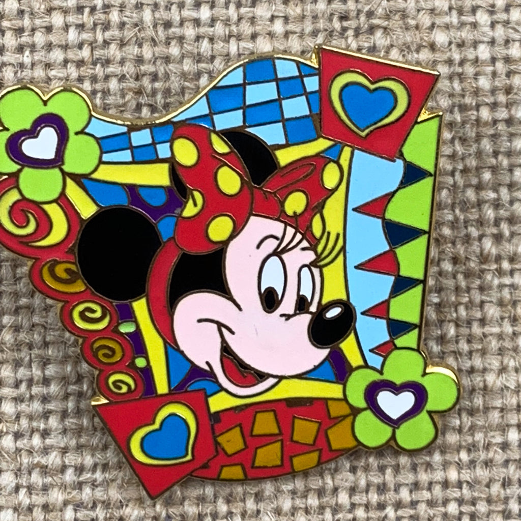 Disney Minnie Mouse Retro Profile Frame Pin