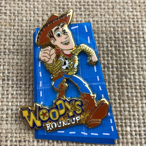 Disney Pixar Disneyland Resort Paris Toy Story Woody Woody's Round Up Badge Pin