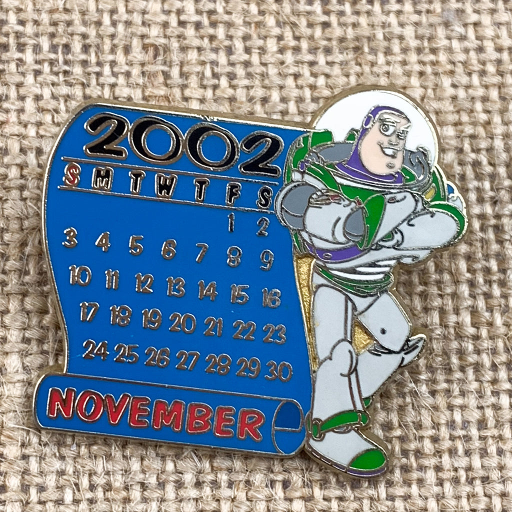 Disney Pixar 12 Months Magic 2002 Calendar Series NOVEMBER Buzz Lightyear Pin