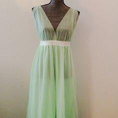 Vintage Pale Green Nightgown