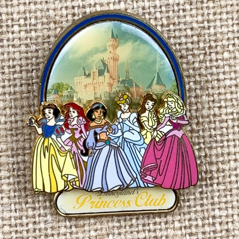 Disney DLR Disneyland's Princess Club 3D Pin