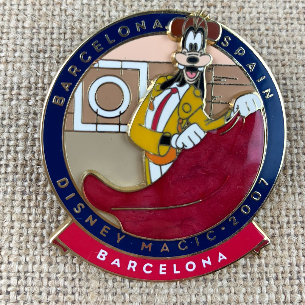 Disney Magic 2007 Barcelona Spain Goofy Cruise Line Official Trading Pin