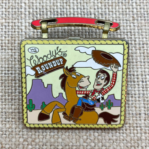 Disney Pixar Toy Story 2 Woody's Roundup Lunchbox Woody Bullseye Pin