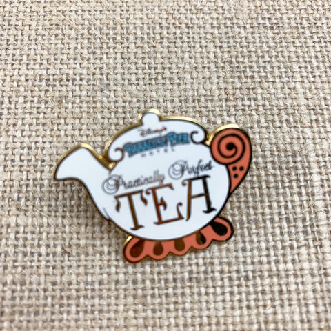 Disneyland Practically Perfect Tea Pot Paradise Pier Hotel Disney Pin